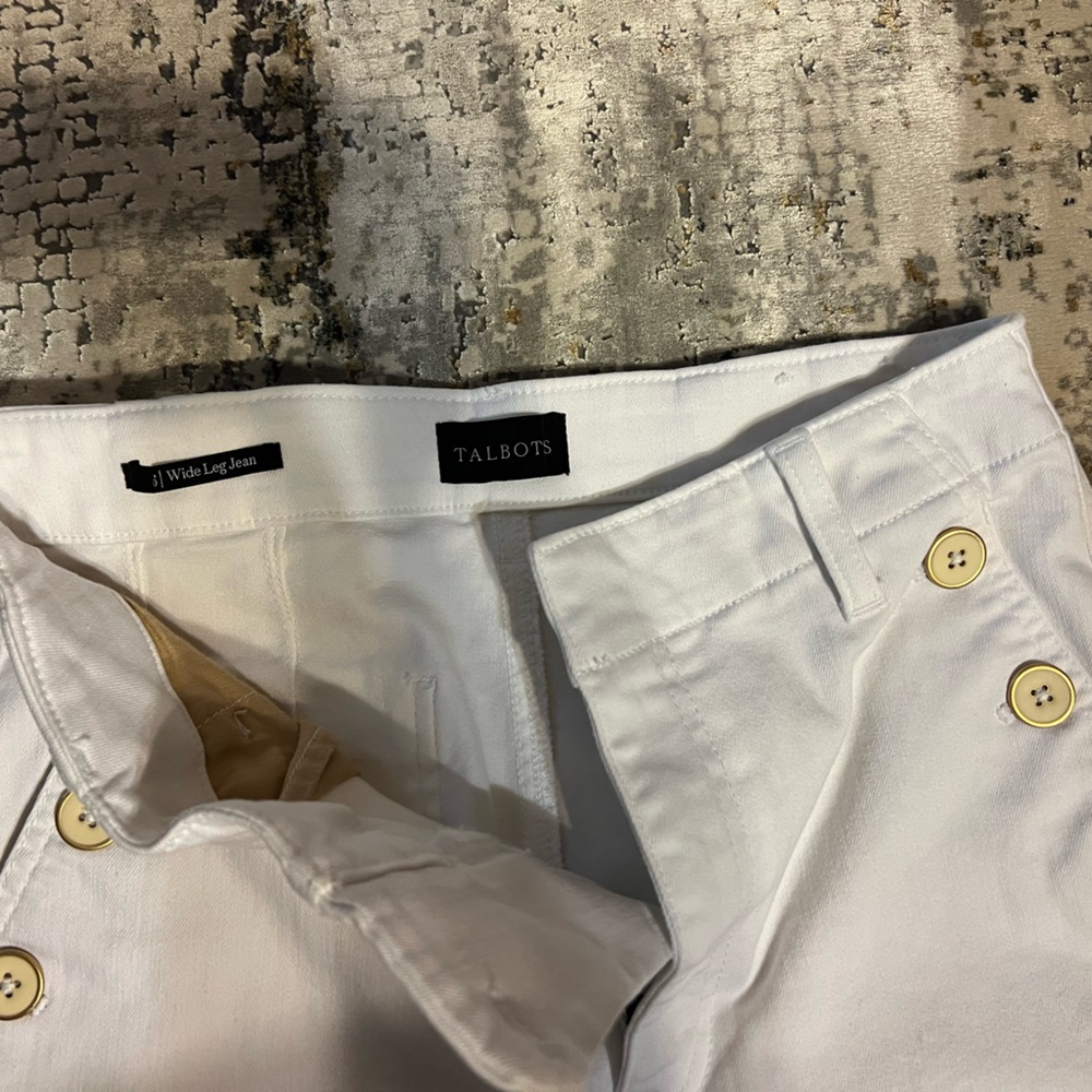 Talbots wide leg sailor jeans size 6 petite